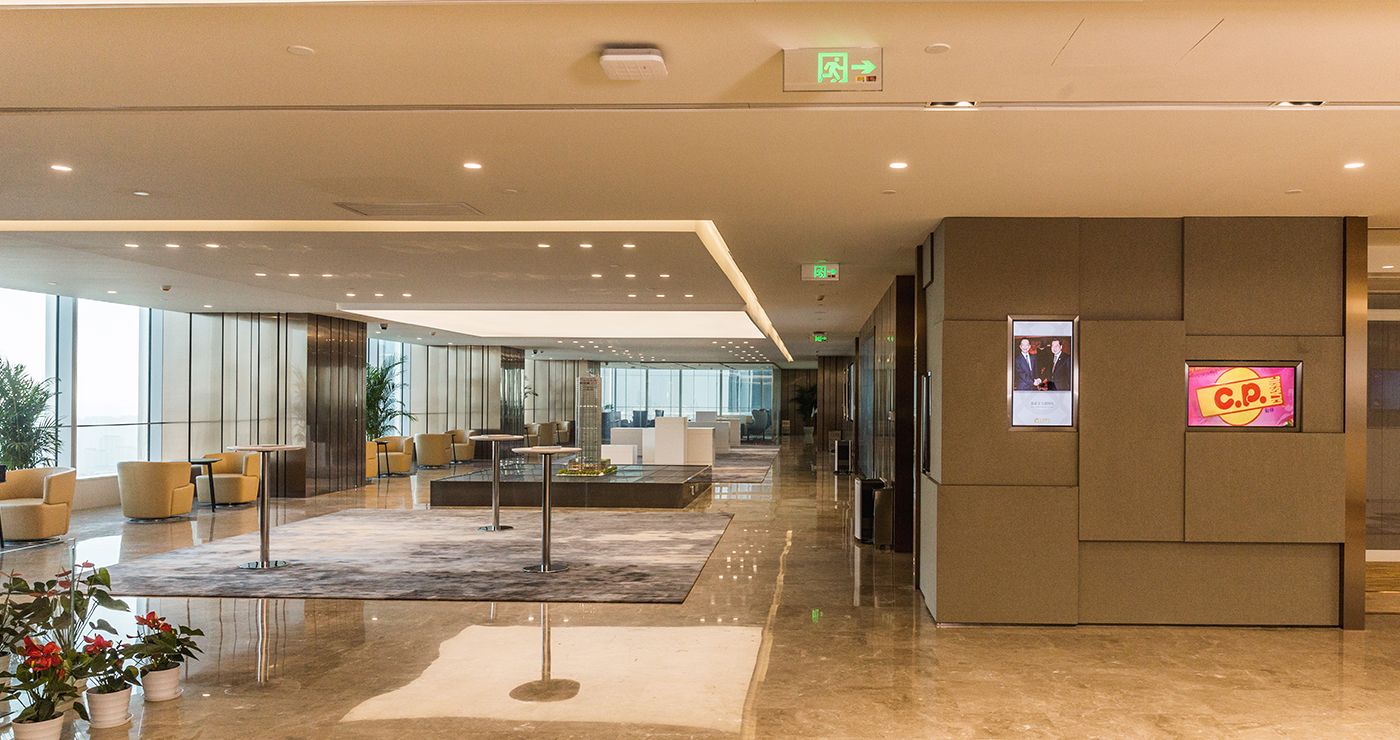 正大中心公共接待区域
